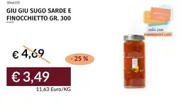 Prezzemolo e Vitale Giu giu sugo sarde e finocchietto offerta