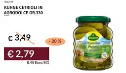 Prezzemolo e Vitale Kuhne cetrioli in agrodolce offerta