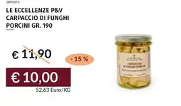 Prezzemolo e Vitale Le eccellenze p&v carpaccio di funghi porcini offerta