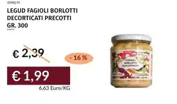 Prezzemolo e Vitale Legud fagioli borlotti decorticati precotti offerta