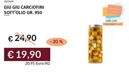 Prezzemolo e Vitale Giu giu carciofini sott'olio offerta