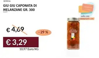 Prezzemolo e Vitale Giu giu caponata di melanzane offerta