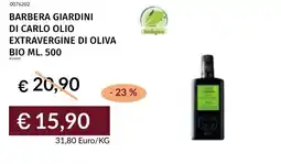 Prezzemolo e Vitale Barbera giardini di carlo olio extravergine di oliva bio offerta