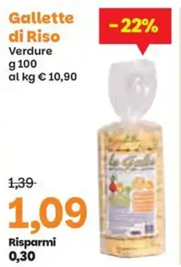 Prix Quality Gallette di Riso Verdure offerta
