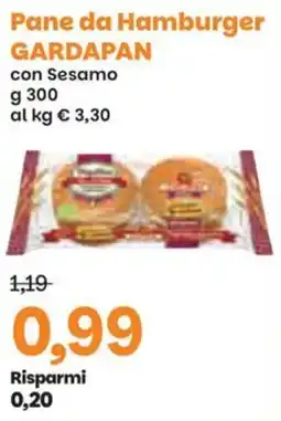 Prix Quality Pane da Hamburger GARDAPAN offerta