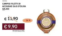 Prezzemolo e Vitale Campisi filetti di acciughe olio d'oliva offerta