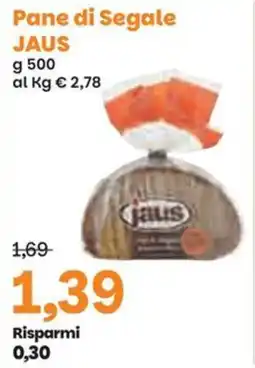 Prix Quality Pane di Segale JAUS offerta