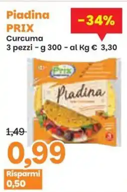 Prix Quality Piadina PRIX Curcuma offerta