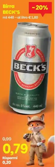Prix Quality Birra BECK'S offerta