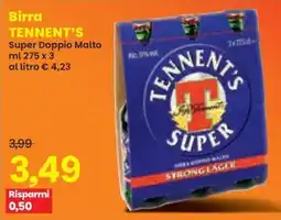 Prix Quality Birra TENNENT'S offerta