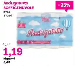 Prix Quality Asciugatutto SOFFICI NUVOLE offerta