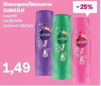 Prix Quality Shampoo/Balsamo SUNSILK offerta