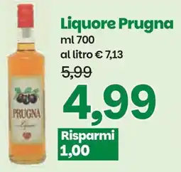 Prix Quality Liquore Prugna offerta