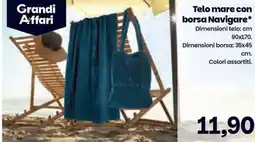 Prix Quality Telo mare con borsa Navigare offerta