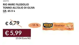 Prezzemolo e Vitale Rio mare filodolio tonno all'olio di oliva offerta