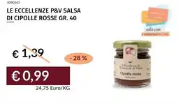 Prezzemolo e Vitale Le eccellenze p&v salsa di cipolle rosse offerta
