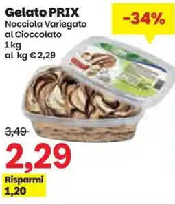 Prix Quality Gelato PRIX Nocciola Variegato offerta