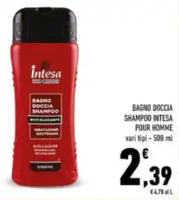 Conad Bagno doccia shampoo intesa pour homme offerta