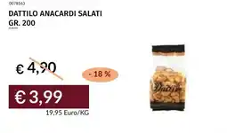 Prezzemolo e Vitale Dattilo anacardi salati offerta