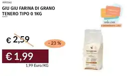 Prezzemolo e Vitale Giu giu farina di grano tenero tipo o offerta