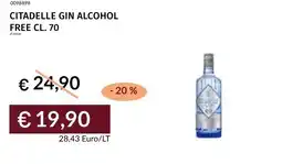 Prezzemolo e Vitale Citadelle gin alcohol free offerta