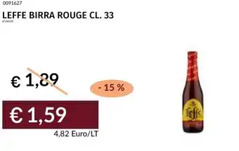 Prezzemolo e Vitale Leffe birra rouge offerta