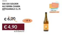 Prezzemolo e Vitale Giu giu golden ale birra chiara artigianale offerta