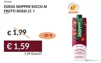 Prezzemolo e Vitale Zuegg skipper succo ai frutti rossi offerta