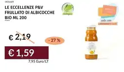 Prezzemolo e Vitale Le eccellenze p&v frullato di albicocche bio offerta