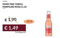 Prezzemolo e Vitale Fever tree tonica pompelmo rosa offerta