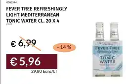 Prezzemolo e Vitale Fever tree refreshingly light mediterranean tonic water offerta