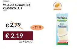 Prezzemolo e Vitale Valsoia soyadrink classico offerta