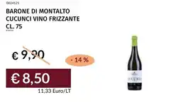 Prezzemolo e Vitale Barone di montalto cucunci vino frizzante offerta