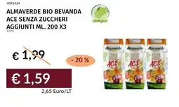 Prezzemolo e Vitale Almaverde bio bevanda ace senza zuccheri aggiunti offerta