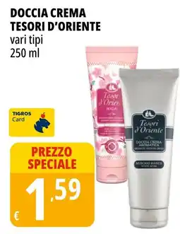 Tigros Doccia crema TESORI D'ORIENTE offerta