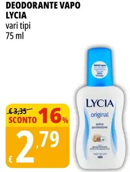 Tigros Deodorante vapo LYCIA offerta