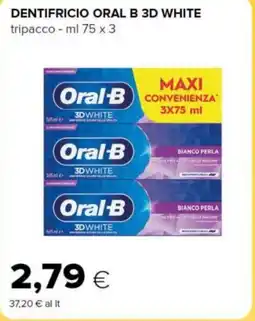 Tigre Dentifricio oral b 3d white offerta