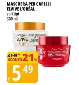Tigros Maschera per capelli elvive L'ORÉAL offerta