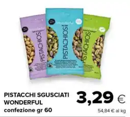Tigre Pistacchi sgusciati WONDERFUL offerta