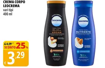 Tigros Crema corpo LEOCREMA offerta