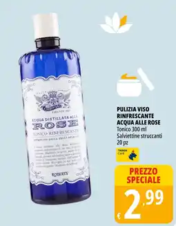 Tigros Pulizia viso rinfrescante ACQUA ALLE ROSE offerta