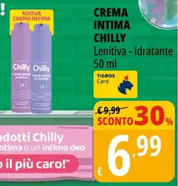 Tigros Crema intima CHILLY offerta