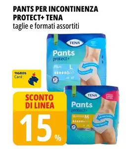 Tigros Pants per incontinenza protect+ TENA offerta