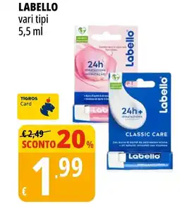 Tigros Labello offerta