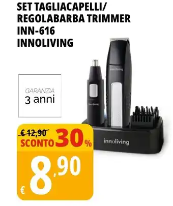 Set tagliacapelli/ regolabarba trimmer inn-616 INNOLIVING