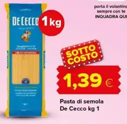 Oasi Pasta di semola De Cecco offerta