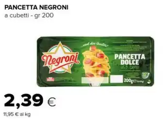 Tigre Pancetta NEGRONI offerta