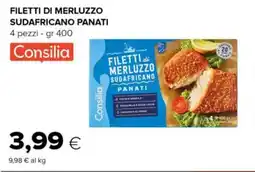 Tigre Filetti di merluzzo sudafricano panati Consilia offerta