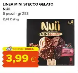 Tigre Linea mini stecco gelato NUII offerta