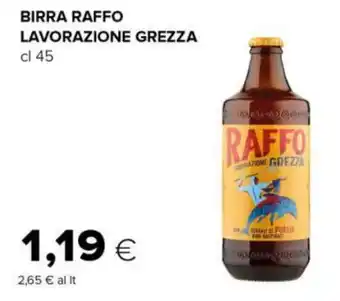 Tigre Birra raffo lavorazione grezza offerta